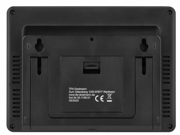 TFA Dostmann Funk-Wetterstation Elements TFA 35.1158.01 Display Auf Deutsch Mondphase 4