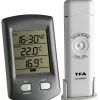 TFA Dostmann Funkthermometer Ratio TFA 30.3034 Funkuhr Digital Thermometer 5