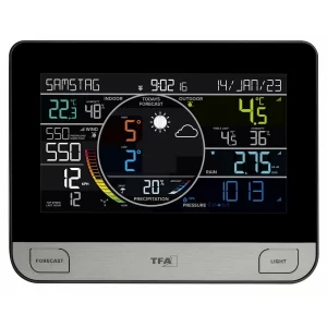 TFA Dostmann Funk-Wetterstation VIEW PRO TFA 35.8003.01 Mit WLAN Windmesser Regenmesser Thermo-Hygro Sender 14
