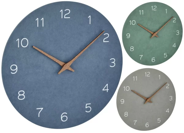 TFA Dostmann Analoge Wanduhr TFA 60.3054 Leises Sweep-Uhrwerk Zeiger Aus Walnuss Holz 1